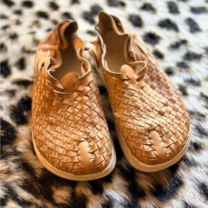 Malibu Tan Woven Slip-On Shoes